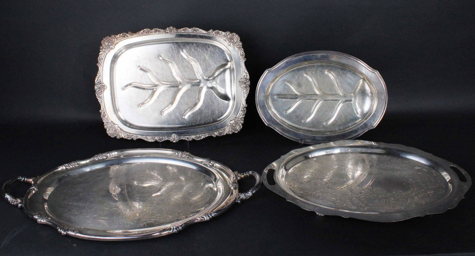 Large Oval Reed and Barton Silver Plated Tray (1 of 14)