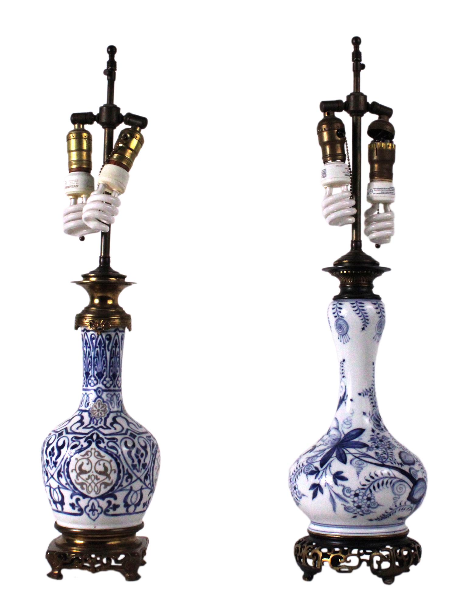 Two Asian Blue and White Vases (1 of 9)