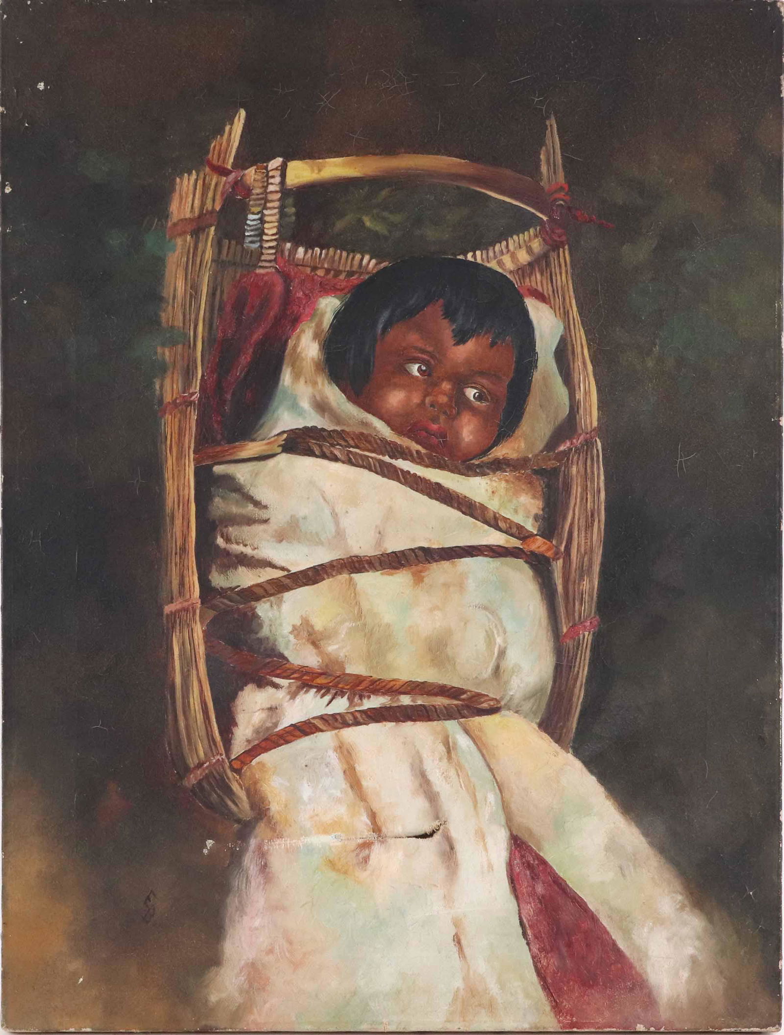 Oil on Canvas, Child in Papoose (1 of 11)