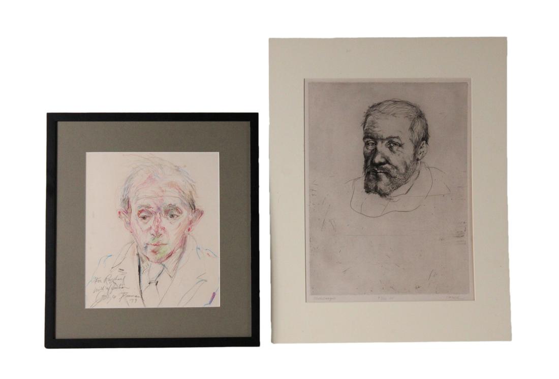 Joyce Treiman, Colored Crayon, Raphael Soyer (1 of 11)