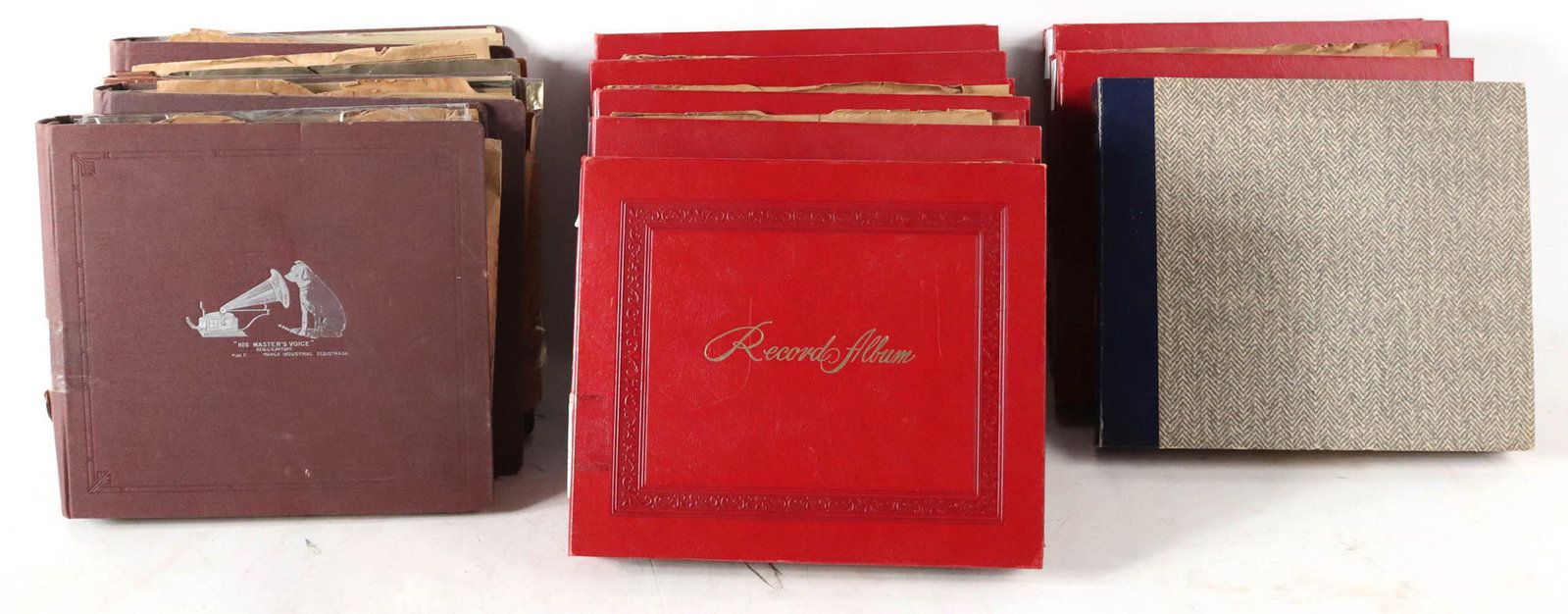 Collection of Edison Diamond Disc Records: 12 albums total of 10" records, appx. 67 records total, list of titles available upon request