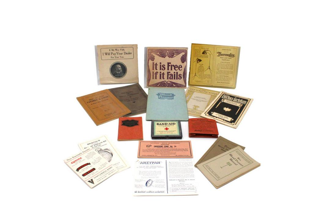 Assorted Group of Medical Ephemera: Including advertisements for various medical instruments, issues of medical journals, and other items, appx. 35 pieces total