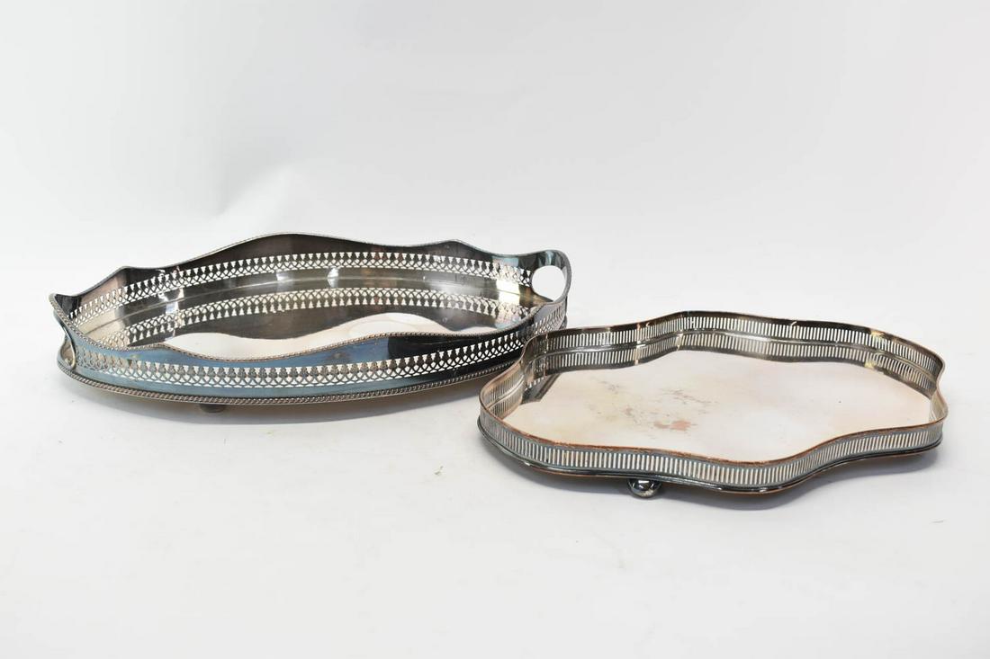 Two Silver Plated Serving Trays (1 of 13)