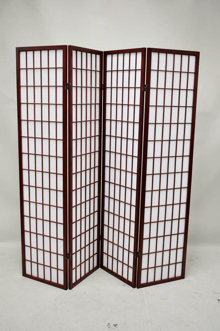 Asian Style 4 Panel Dressing Screen (1 of 5)