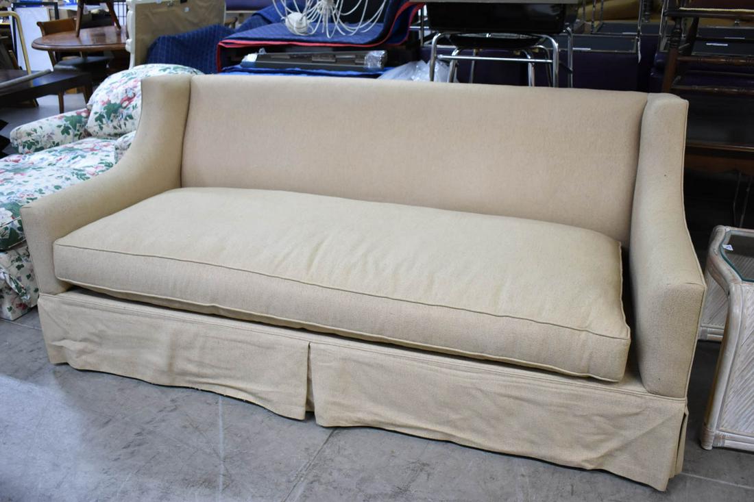 Jute Upholstered Sleeper Sofa (1 of 5)
