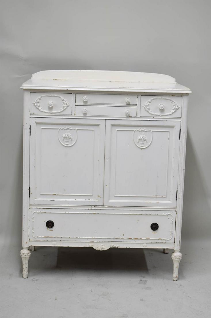 White Painted Provincial Style Dressing Cabinet (1 of 7)