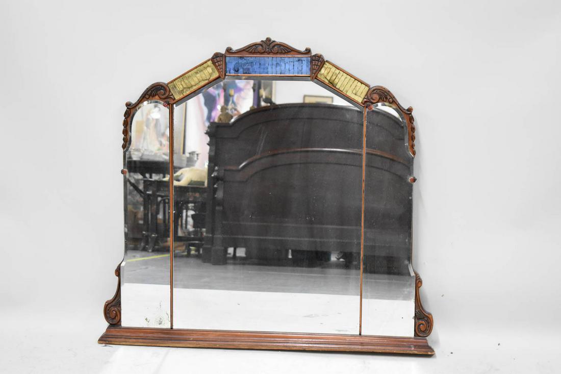 Art Deco Style Tri Part Vanity Mirror (1 of 5)