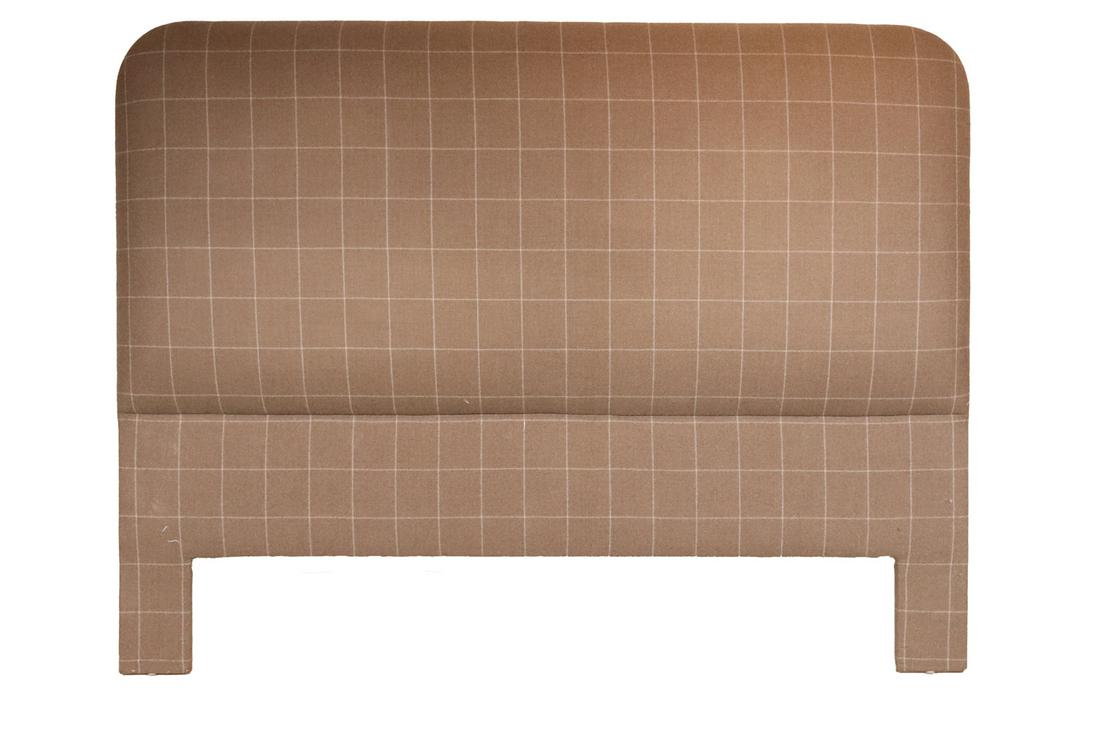 Modern Beige Flannel Upholstered Headboard (1 of 6)