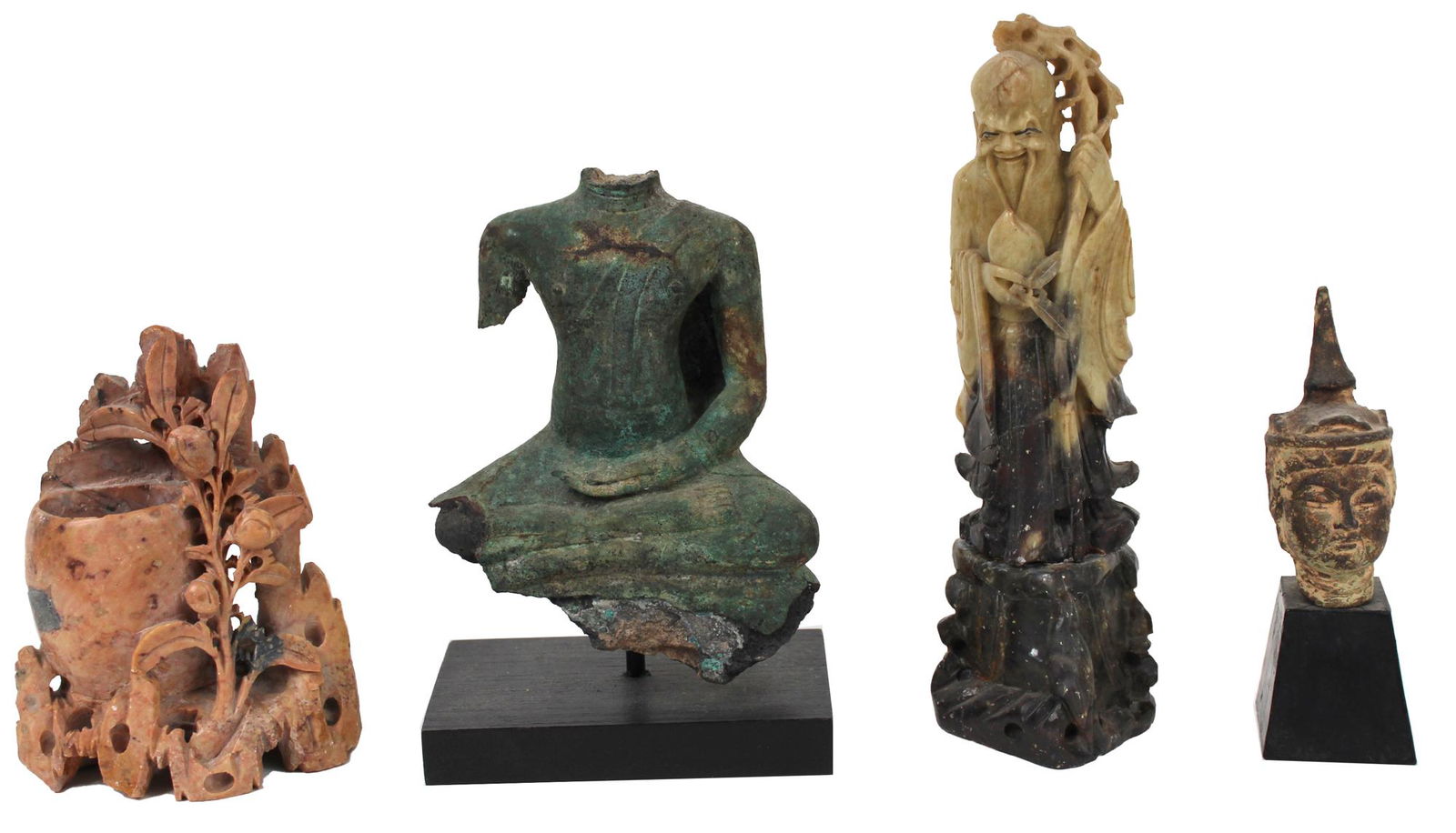 Thai Bronze Fragment of a Seated Buddha (1 of 9)