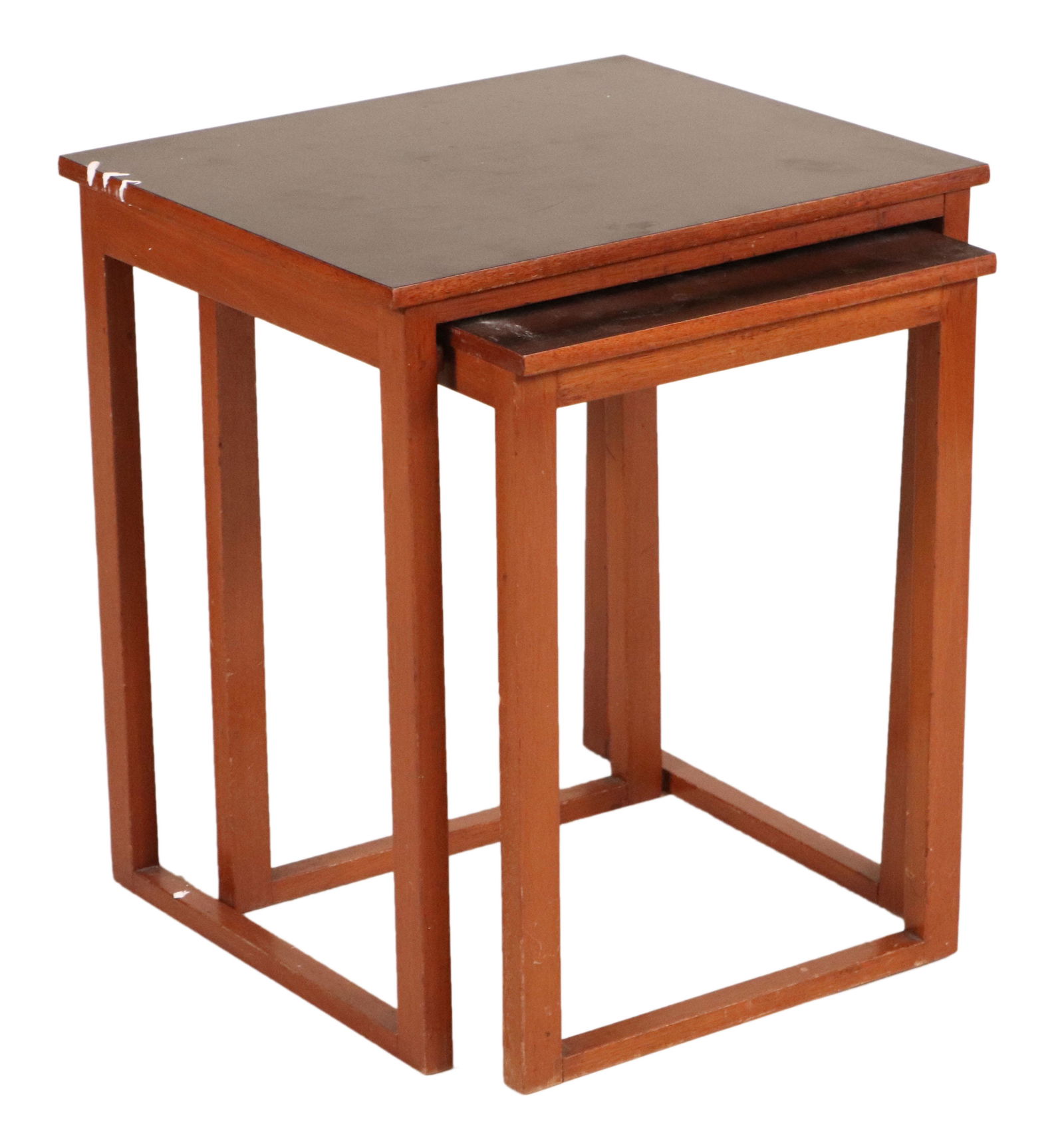 Two Black Lacquered Wooden Nesting Tables (1 of 7)