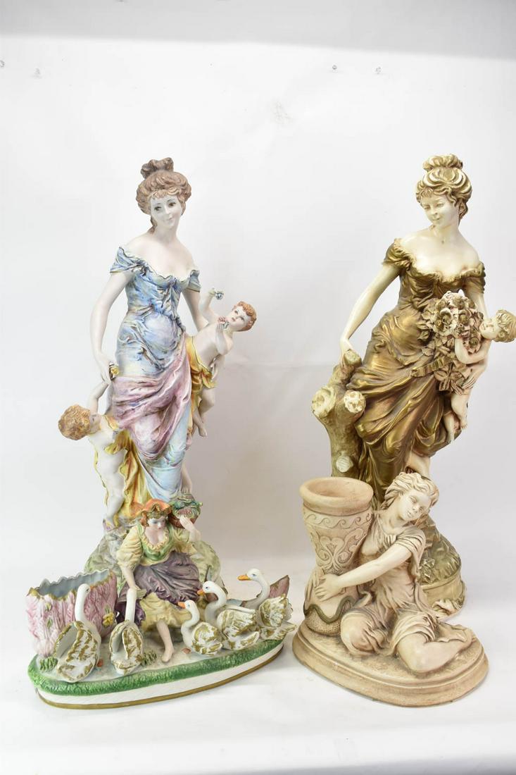 Four Large Italian Ceramic Figurals (1 of 16)
