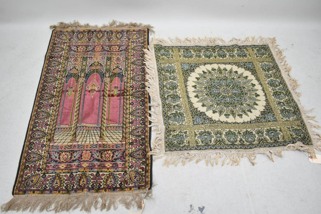 A Group of Silk Rugs and Textiles (1 of 11)