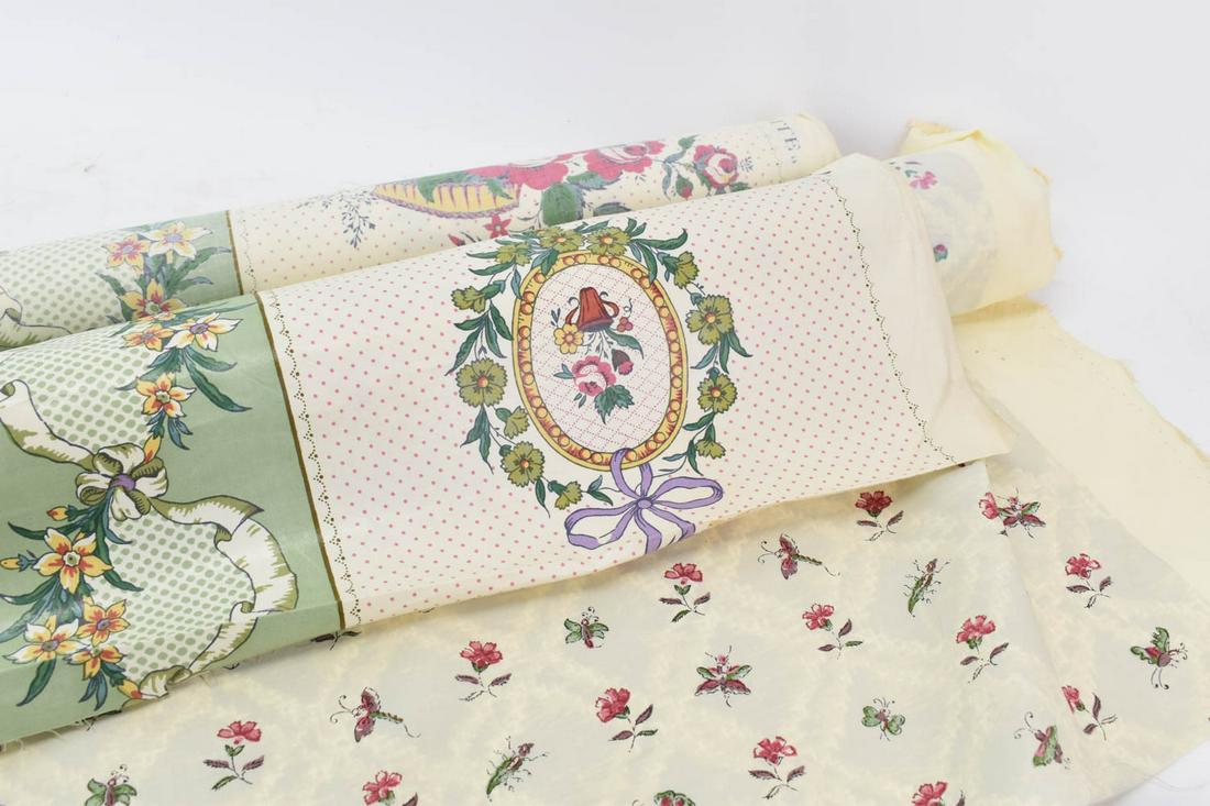 Maytime for Clarence House Fabric: Maytime for Clarence House Fabric appx. 7-1/3 yards. Together with Rose Cumming Floral print fabric appx. 7 yards