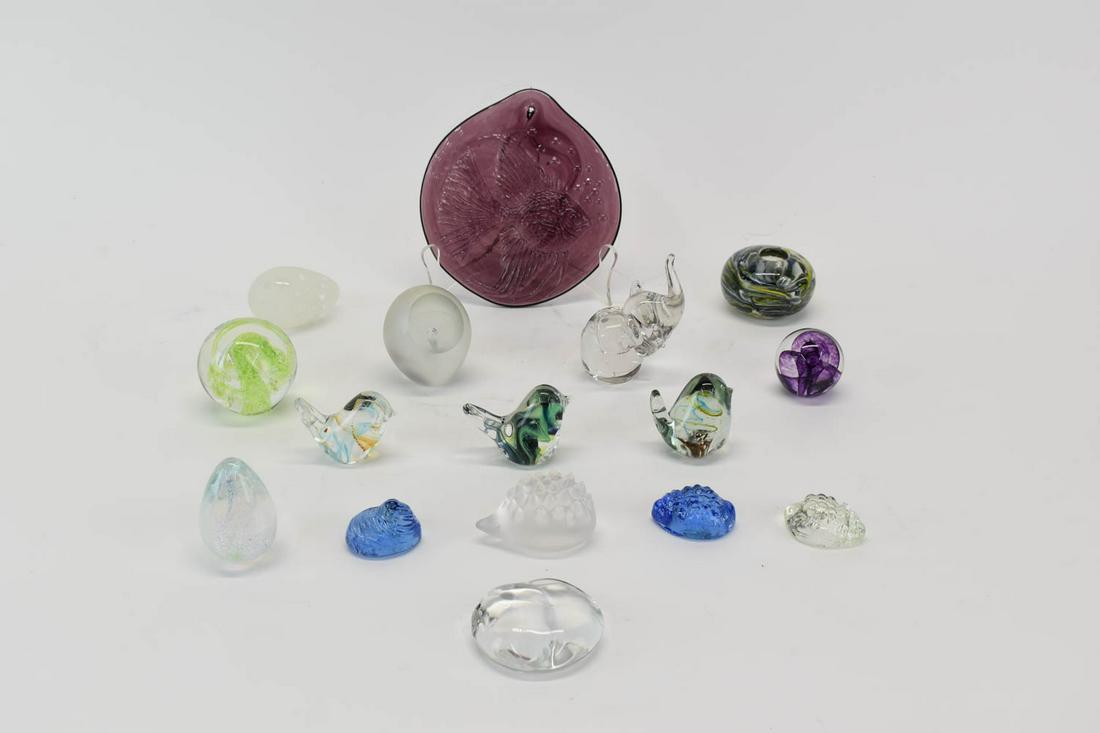 Group of Assorted Glass Paperweights (1 of 9)