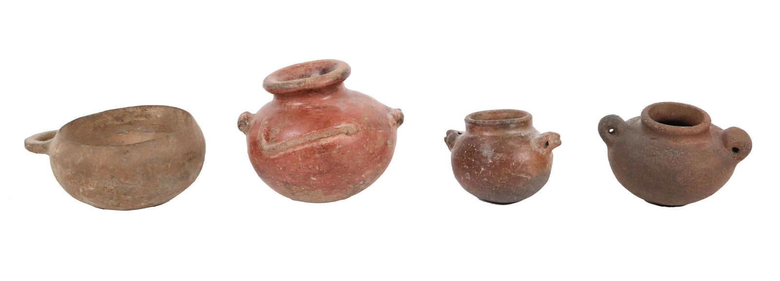 Three Pre-Columbian Pottery Double Handled Urns (1 of 10)
