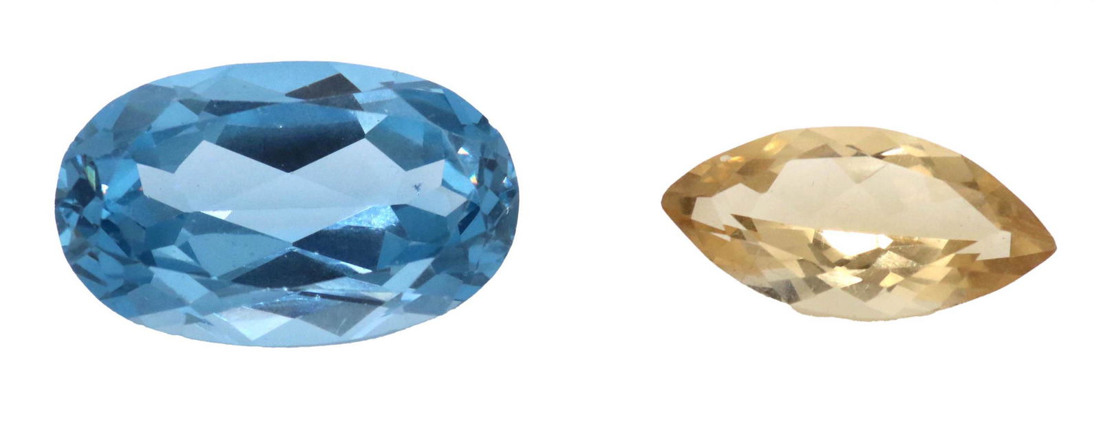 Two Unmounted Polished & Faceted Gemstones (1 of 6)