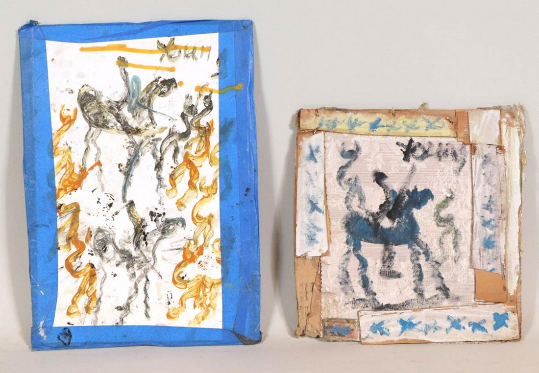 Purvis Young, Two Mixed Media Works (1 of 13)