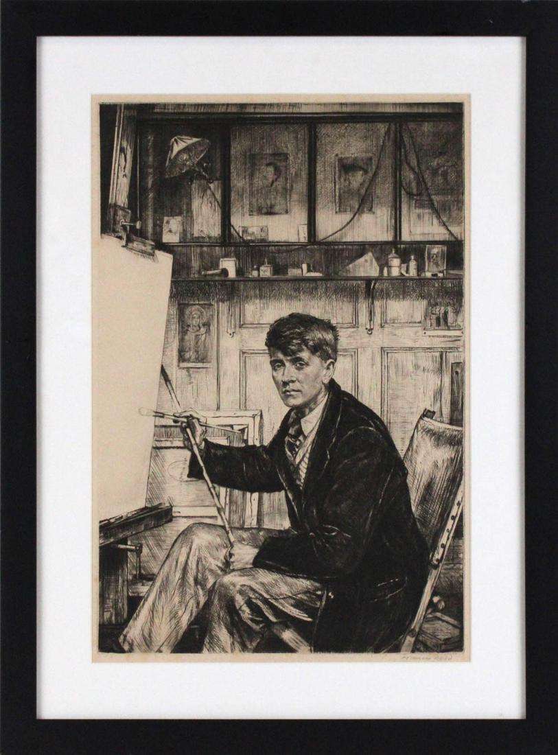 Francis Dodd, Etching Portrait of Charles Cundall (1 of 6)