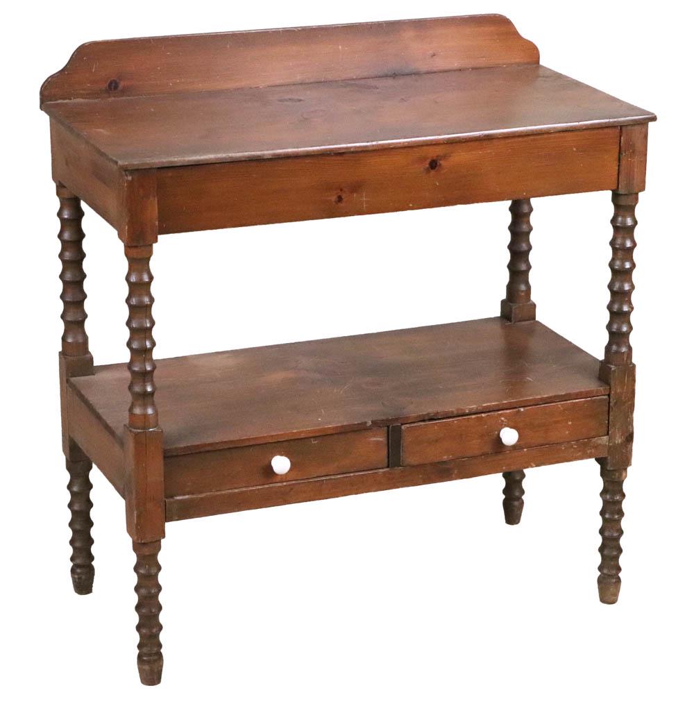 Country Stained Pine Washstand (1 of 9)