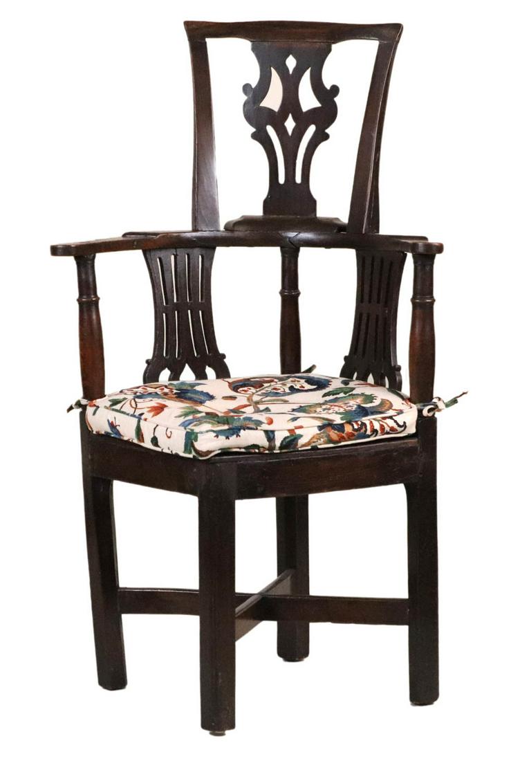 Georgian Yewwood Corner Chair (1 of 11)