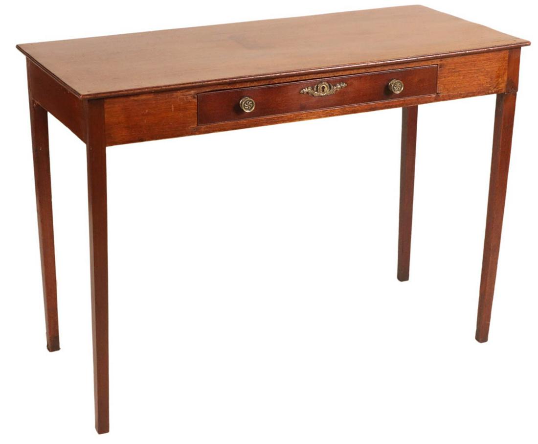 George III Mahogany One-Drawer Table (1 of 10)