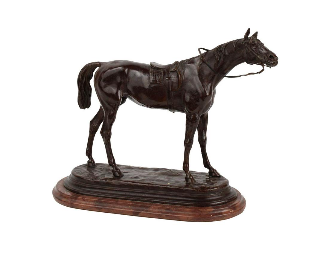 Jules Moigniez, Bronze Sculpture of Horse (1 of 7)