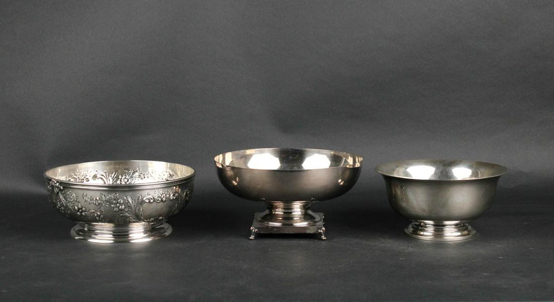 Sterling Silver Acanthus Decorated Footed Bowl (1 of 9)