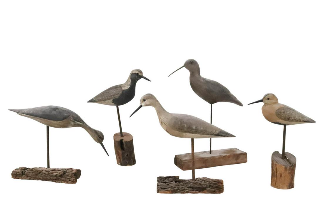 Group of Five Shorebird Decoys (1 of 12)