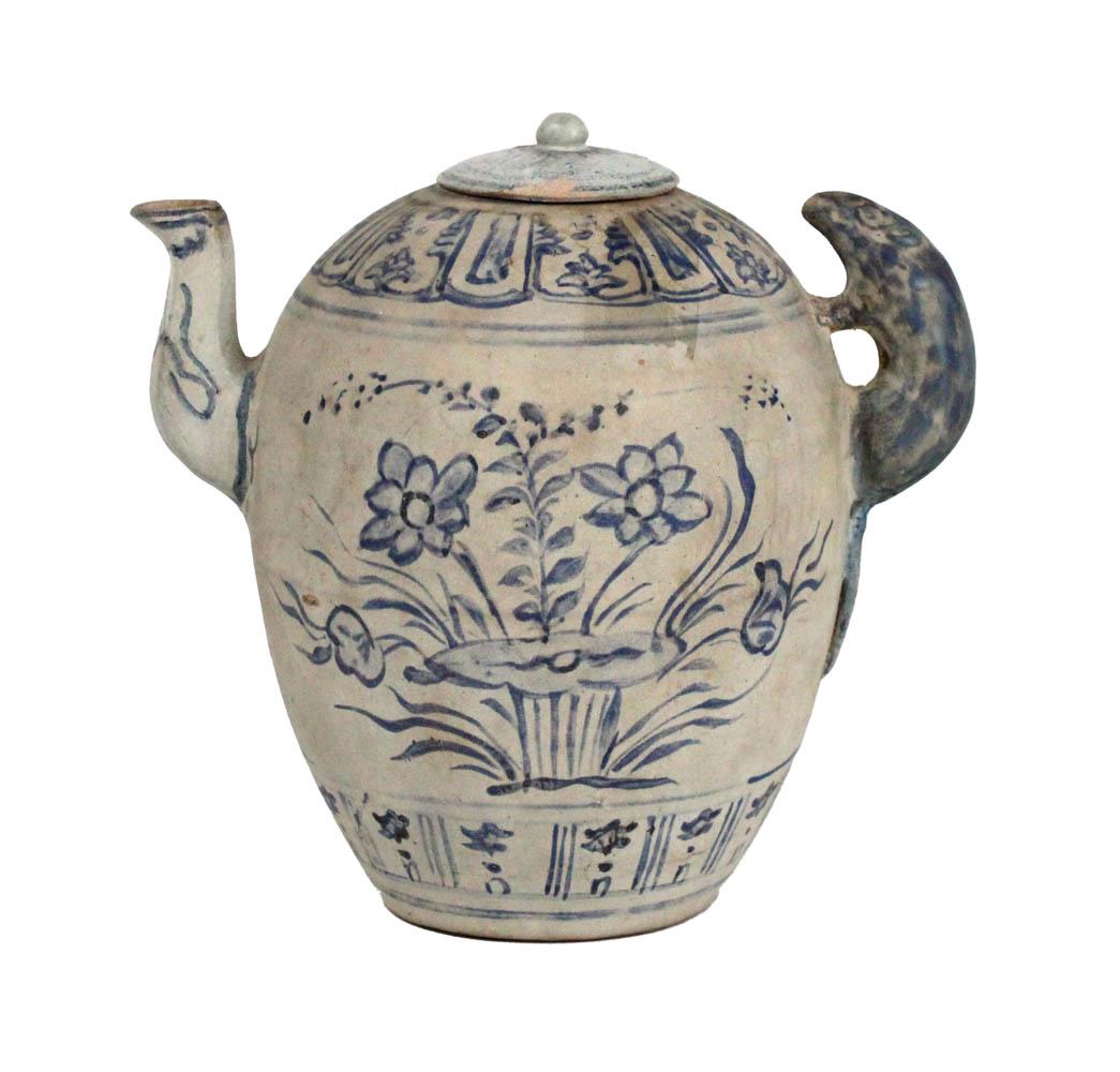 Chinese Ceramic Teapot with Rat Handle (1 of 5)
