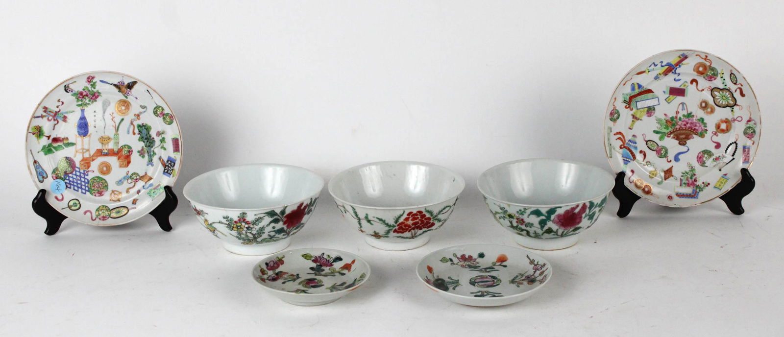 Seven Chinese Famille Rose Table Articles (1 of 6)