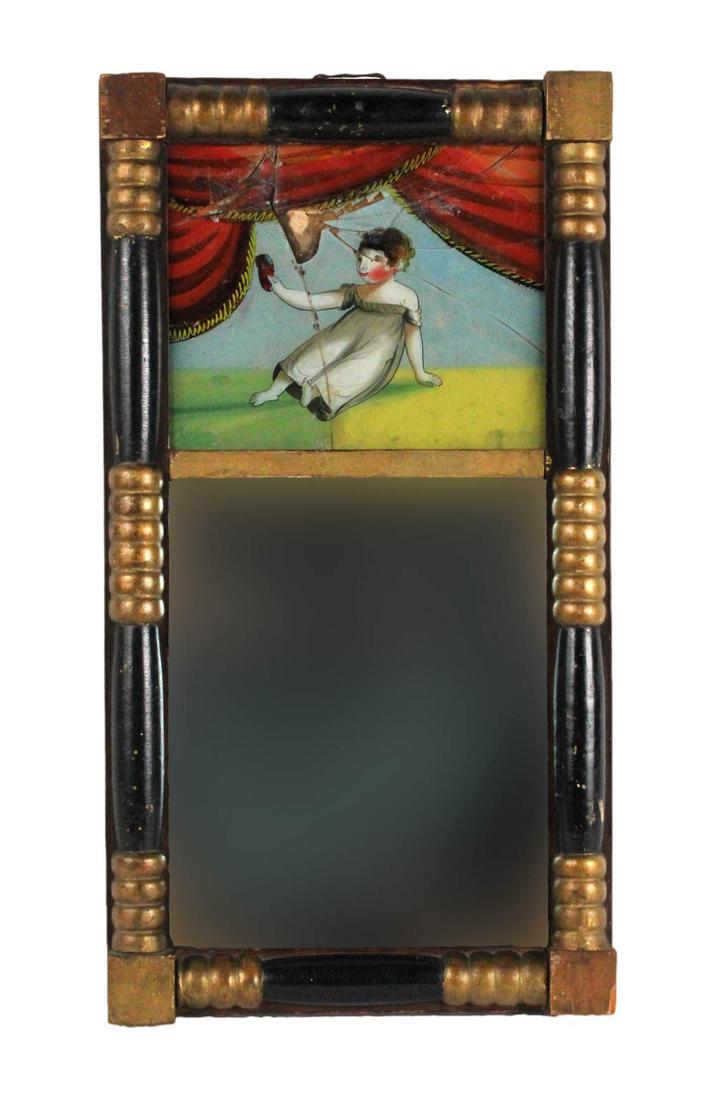 Classical Parcel-Gilt and Ebonized Mirror (1 of 7)