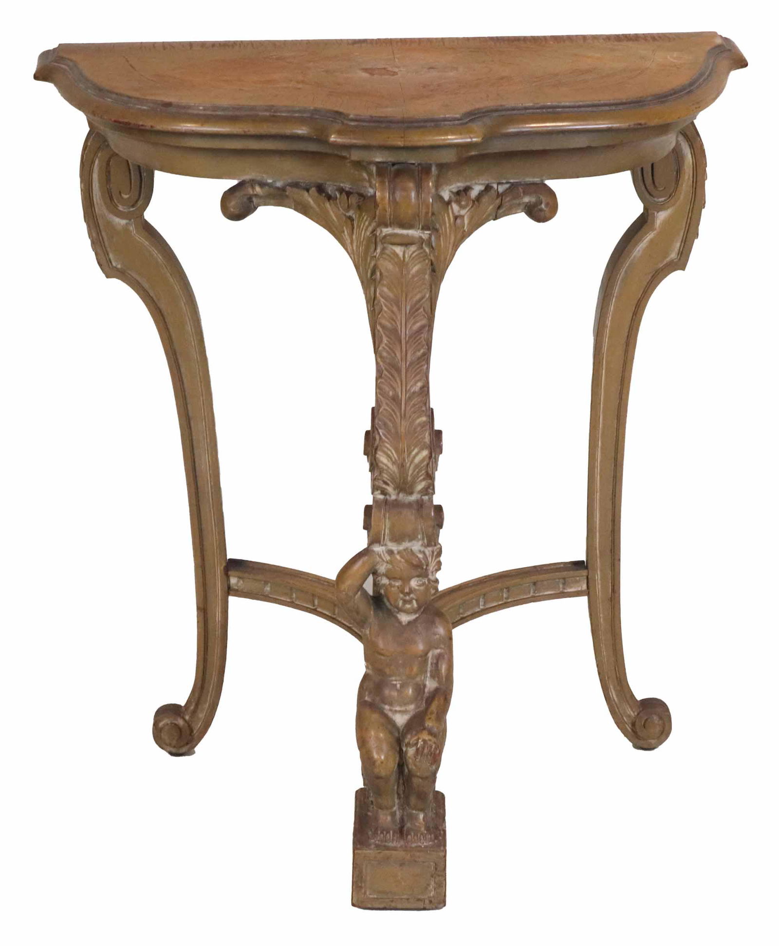 Rococo Style Painted Pier Table (1 of 6)