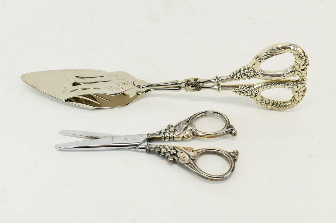 Pair of Danish Silver Grape Shears (1 of 8)