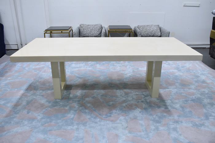 Modern Lacquered Goatskin JIMECO Dining Table (1 of 12)