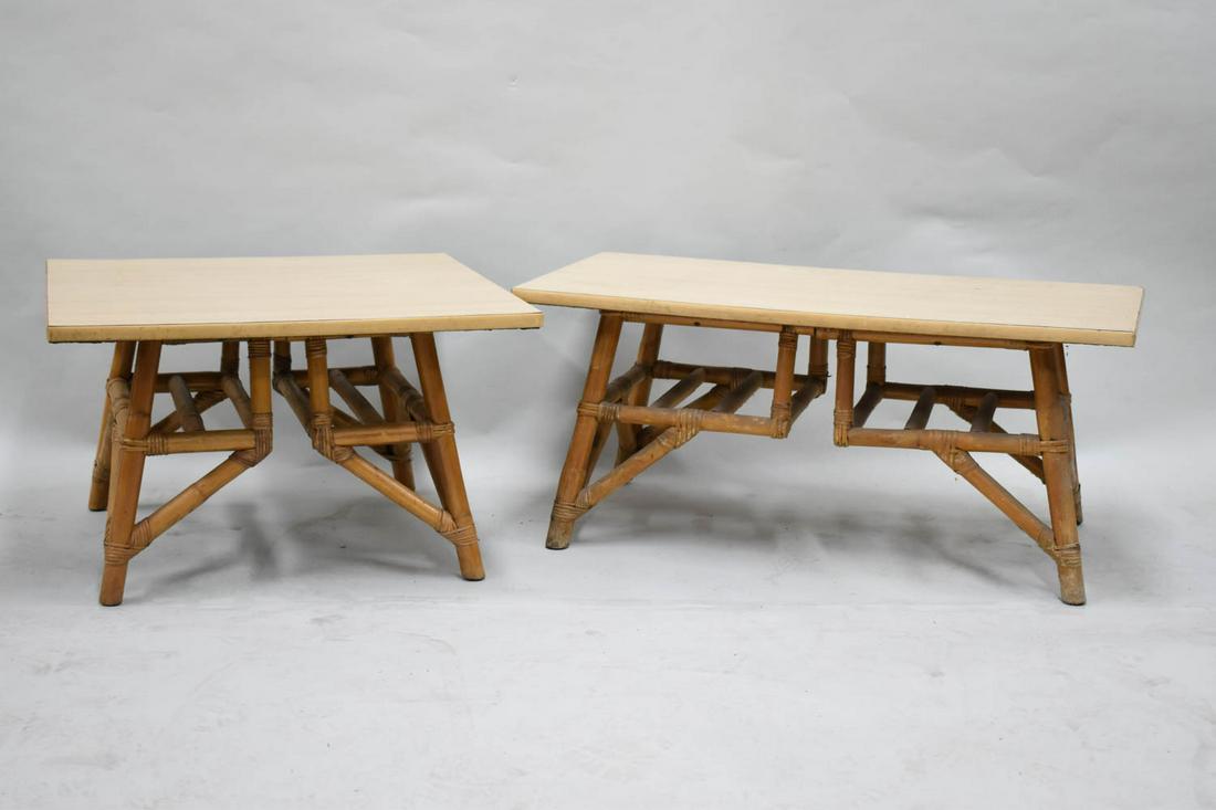 Two Modern Rattan Calif Asia Occasional Tables (1 of 8)