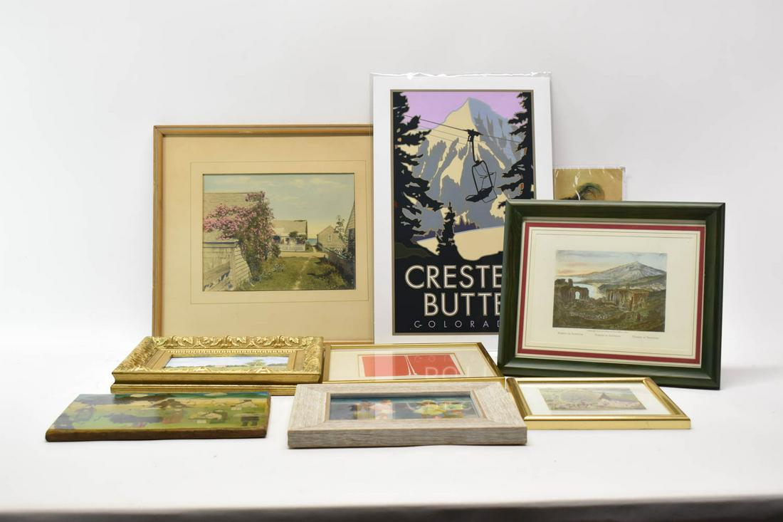 Illegibly Signed Small Modern Framed Silkscreen (1 of 10)