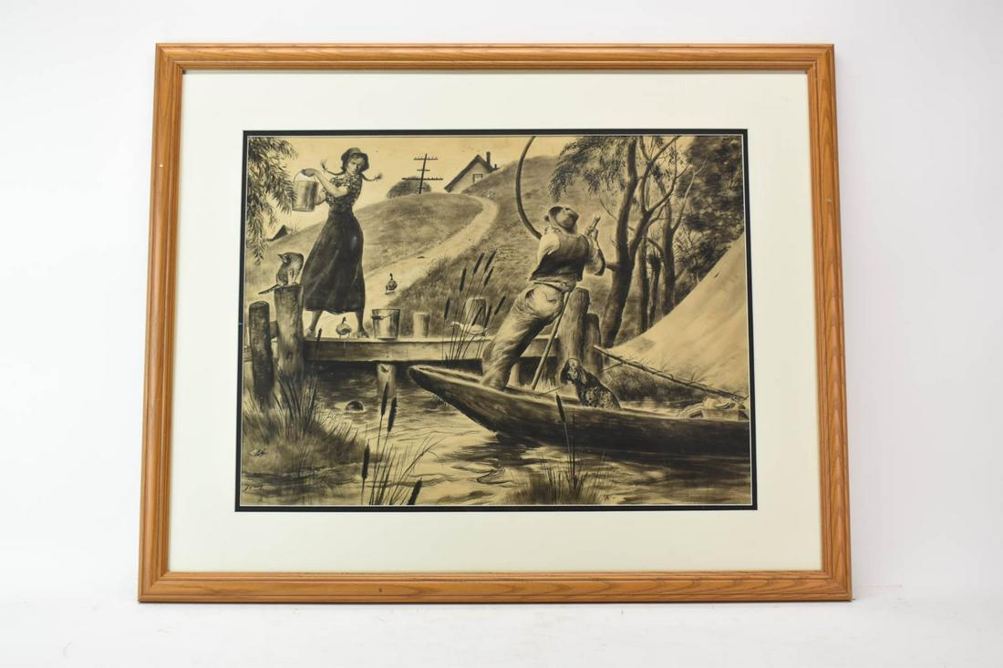 Floyd M. Davis, Mixed Media, Illustration Art (1 of 7)