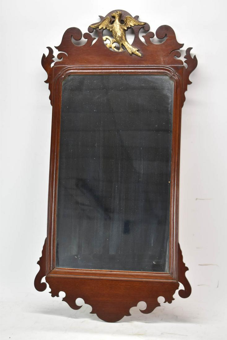 Federal Mahogany Hanging Wall Mirror (1 of 4)