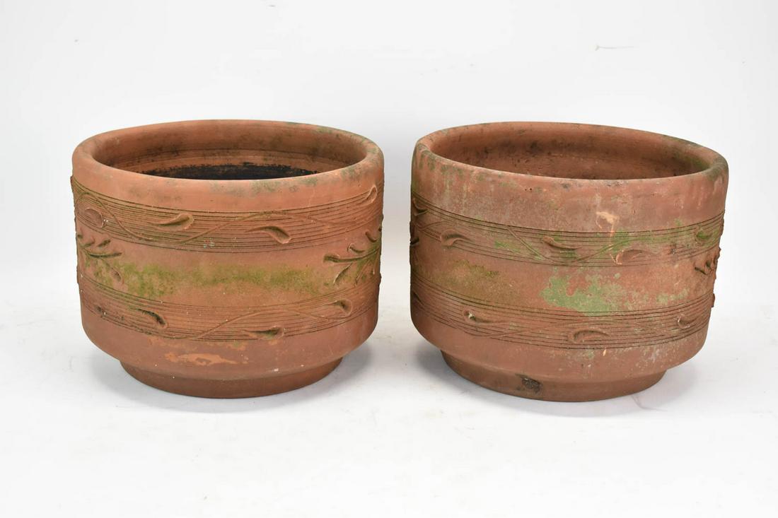 Pair of Terracotta Planters (1 of 5)