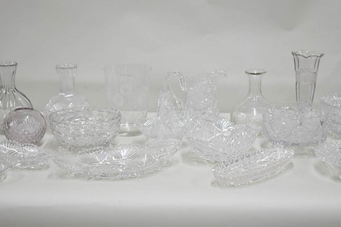 Group of Colorless Glass Serving Articles (1 of 11)
