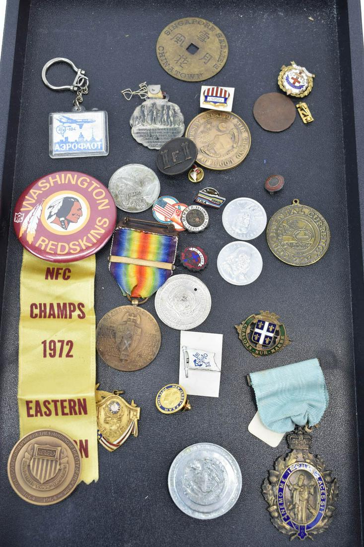 Assorted Vintage Medals, Pins, and Medallions (1 of 5)