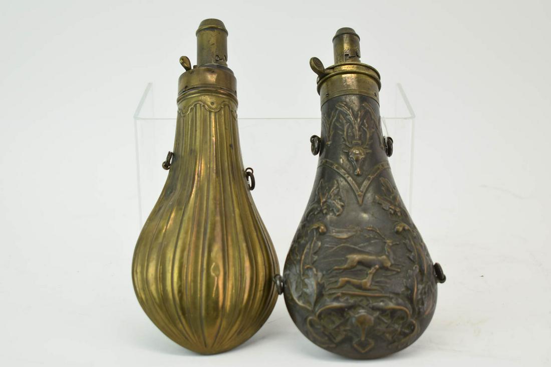 G & JW Hawksley Copper and Brass Powder Flask (1 of 6)