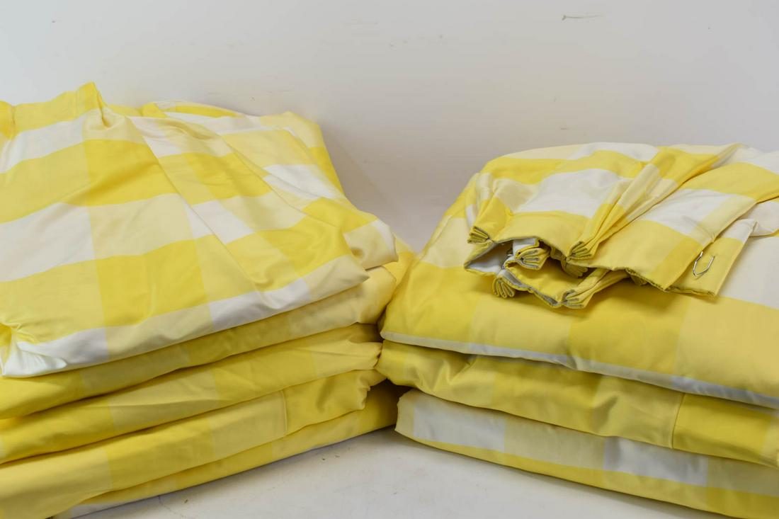 Eight Silk Brunschwig & Fils Curtain Panels (1 of 9)