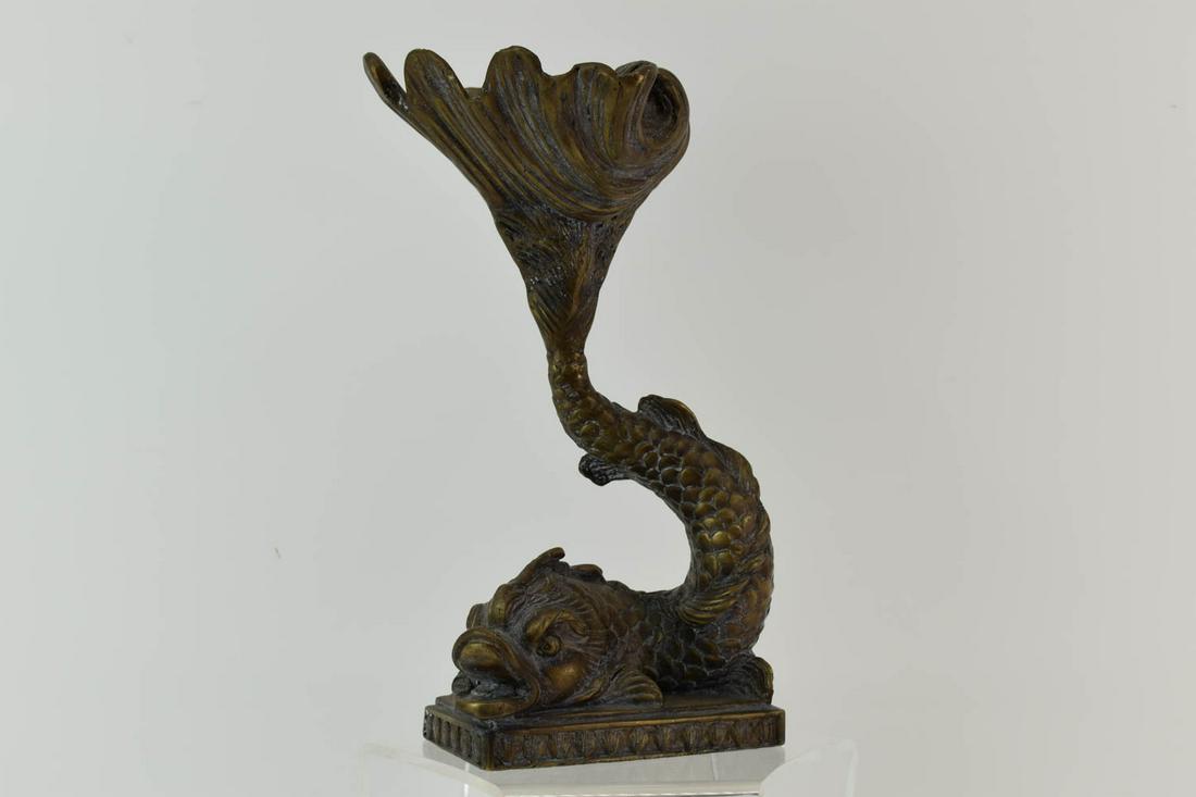 Maitland-Smith Antique Brass Dolphin Figural (1 of 10)