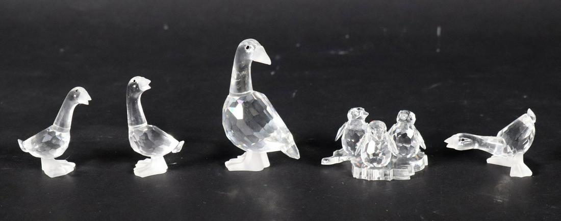 Four Swarovski Crystal Geese Figurines (1 of 17)