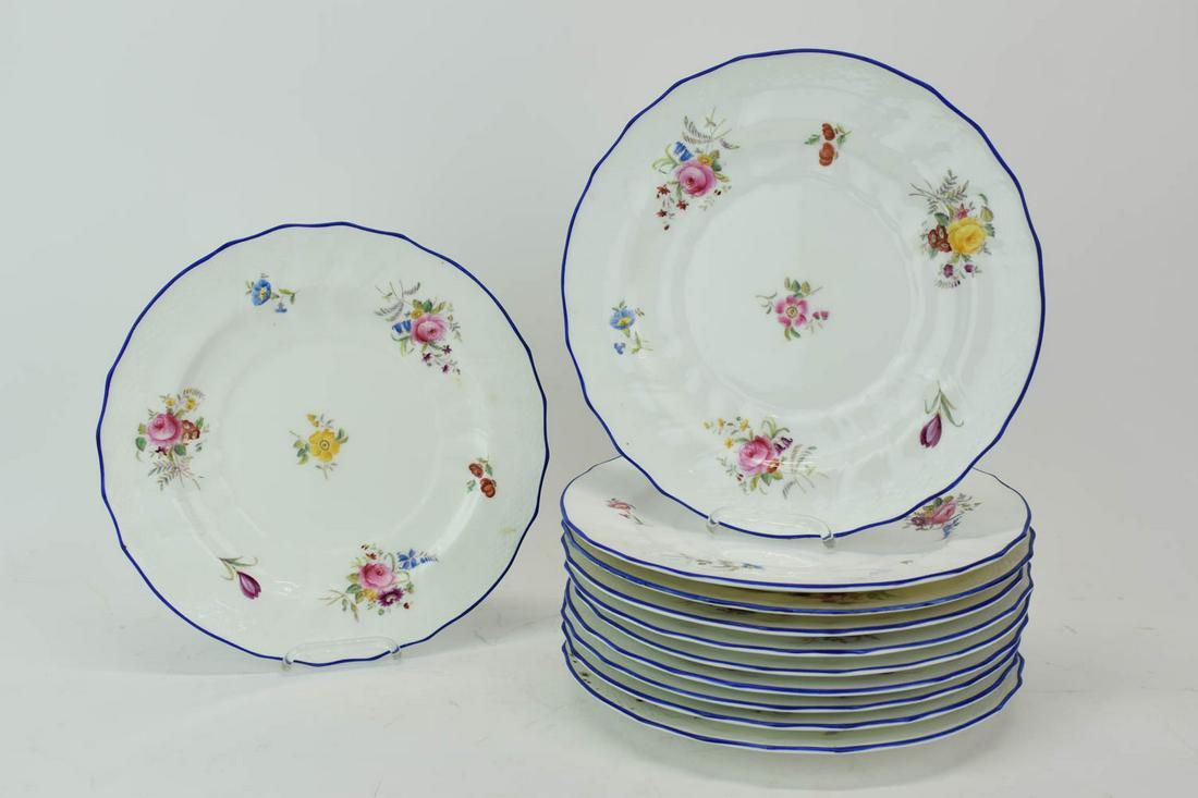 Eleven Coalport Floral 7868 Dinner Plates (1 of 9)