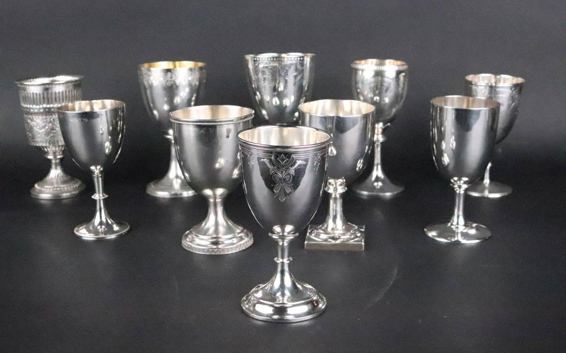 Seven American and English Sterling Goblets (1 of 14)