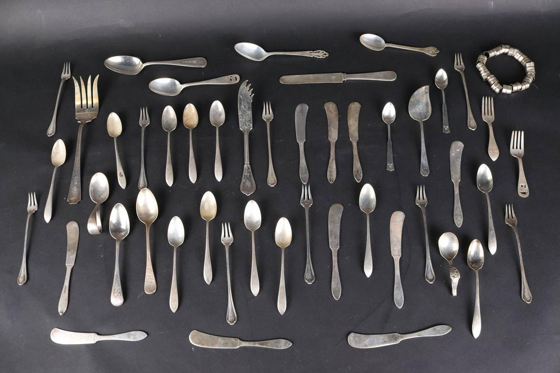 Seventeen English Sterling Silver Knife Collars (1 of 10)