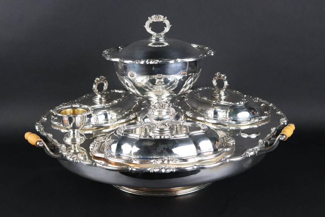 English M. Co Silver Plated Bain Marie (1 of 10)