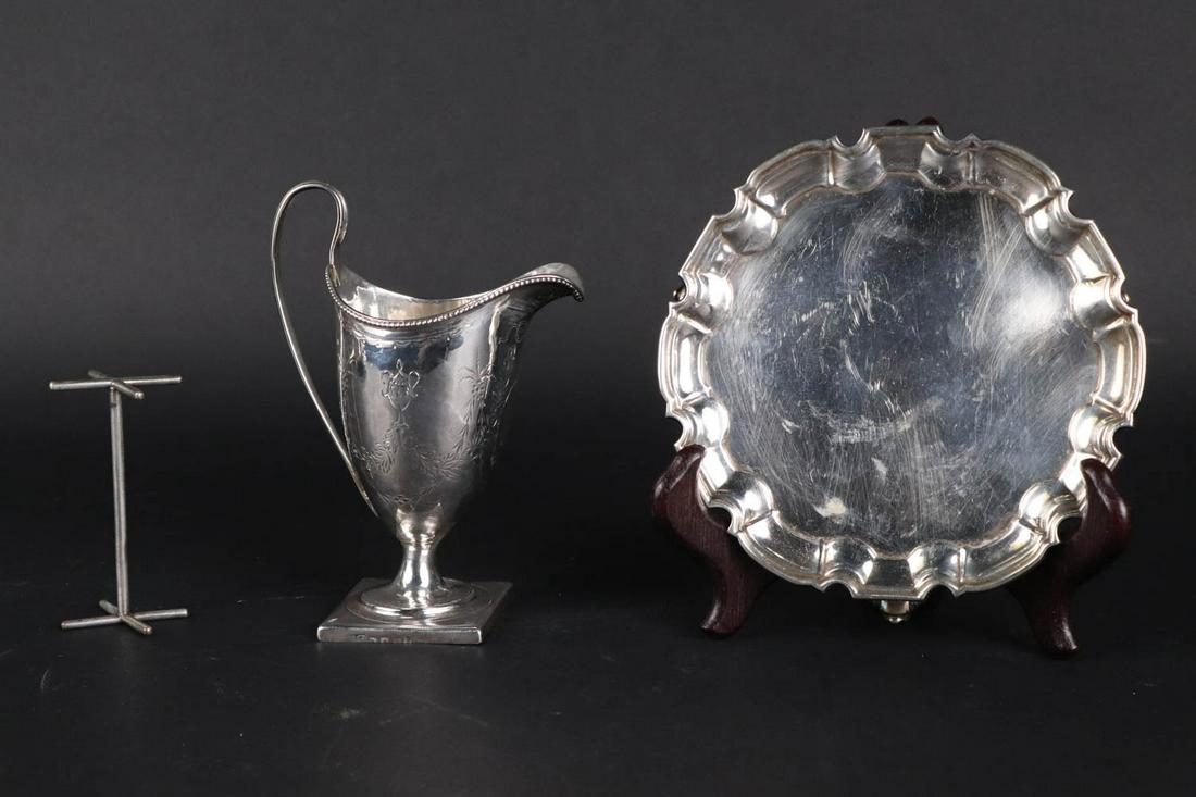 English Sterling Silver Petite Footed Salver (1 of 9)